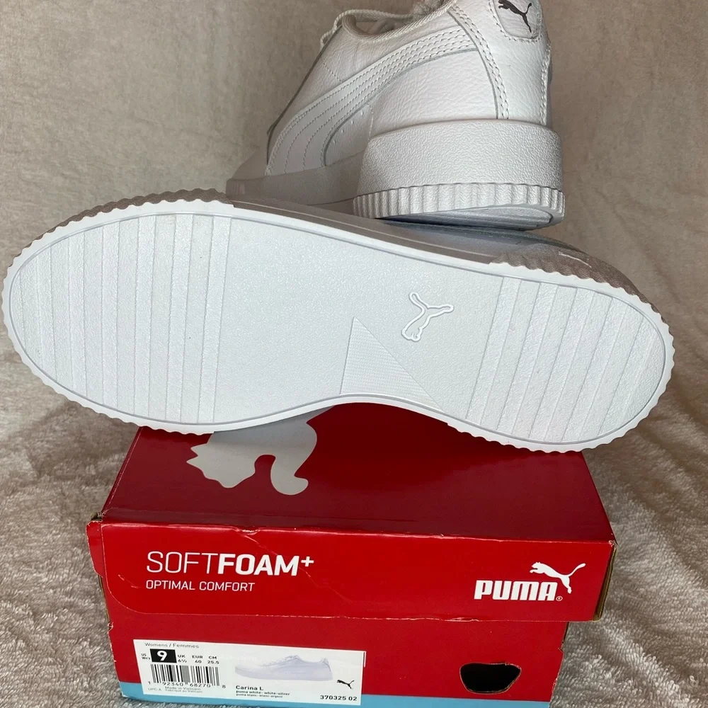 New size  9 us womens / femmes white soft foam optimal comfort sneakers - Picture 2 of 6